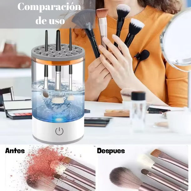 🧼✨ Limpiador Automático de Brochas de Maquillaje – Brushy Pro