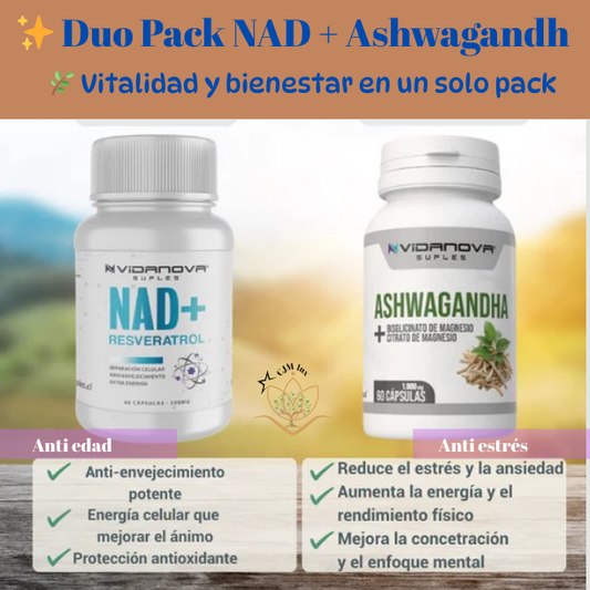 ✨ Duo Pack NAD+  Ashwagandha